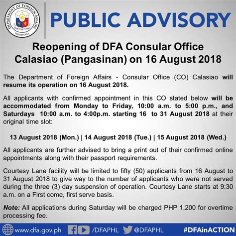 dfa online appointment calasiao|DFA Office of Consular Affairs.